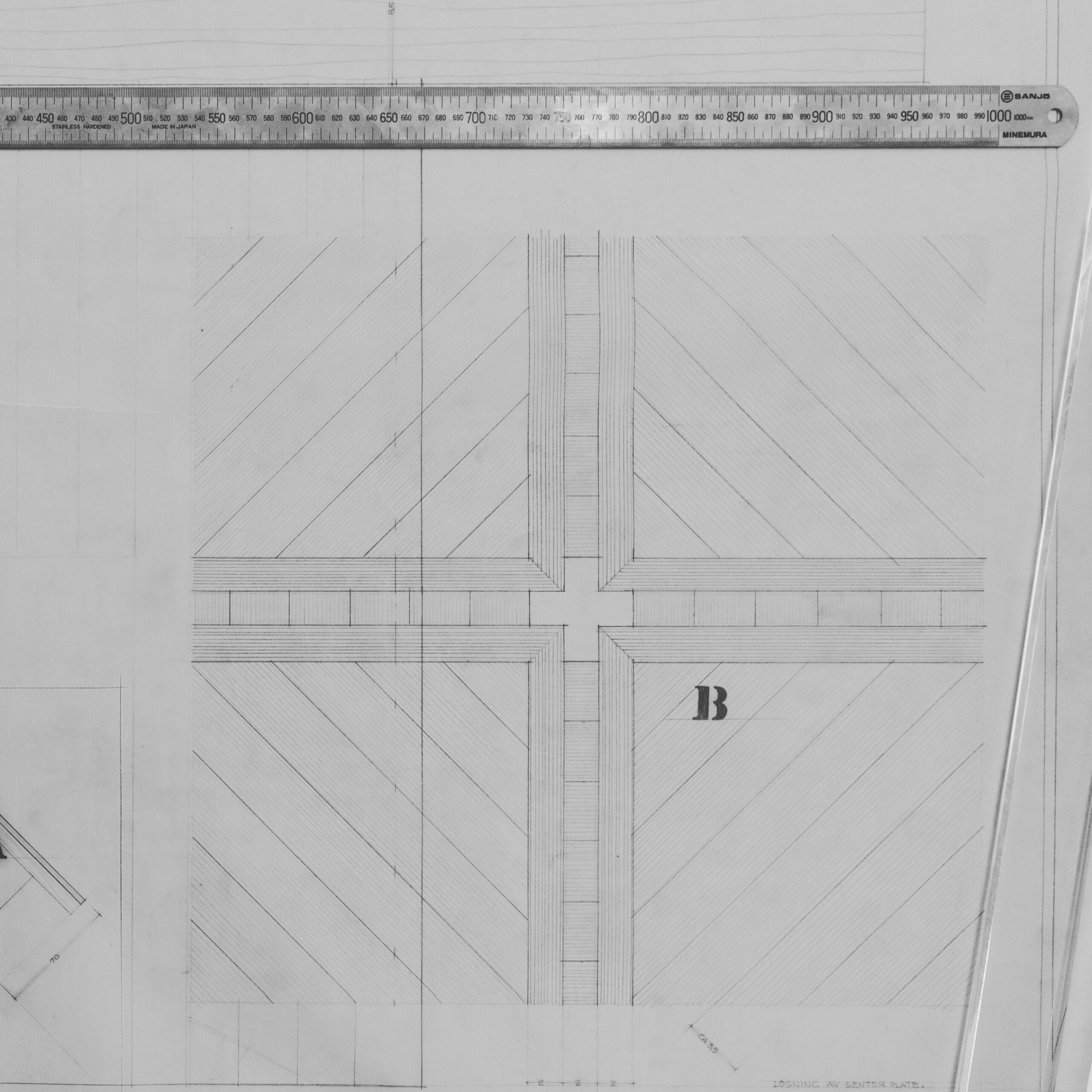 Sverre Fehn Norrkoping Stool drawing Sverre Fehn Norrkoping Stool drawing
