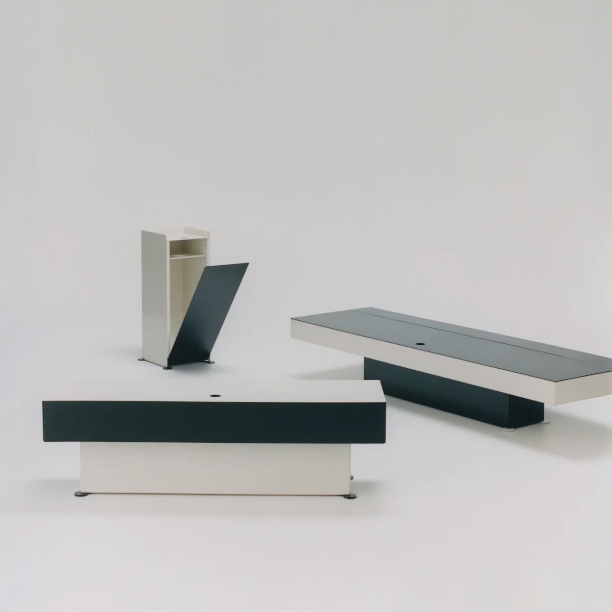 Unit Series steel storage by Jonas Ravlo Stokke for New Works, made by Eskoleia